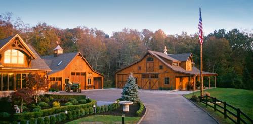 On the left is another barn we also built