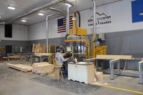 Cutting the frame on the CNC Machine