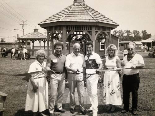 Skinner family at ribbon cutting