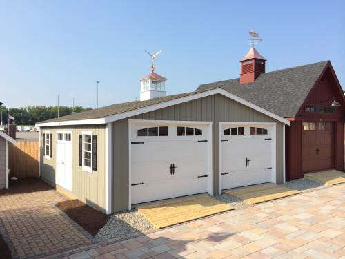 24' x 24' Classic Double Bay Garage