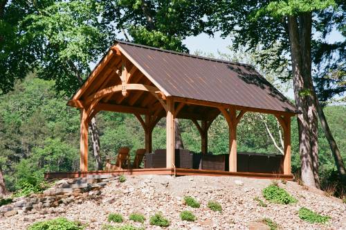 14' x 24' Teton Timber Frame Pavilion, Oxford, CT