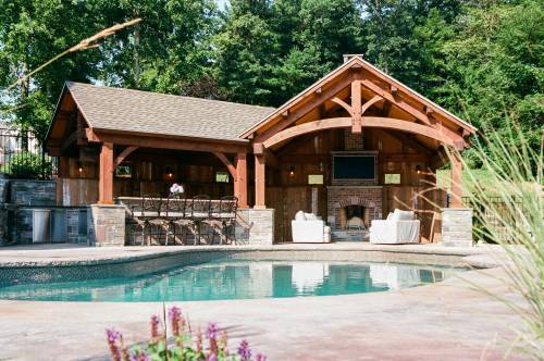 Custom Timber Frame Pavilion, Somers, CT