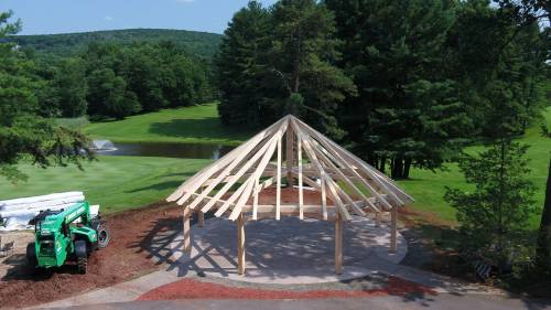 Cedar Knob Golf Course Pavilion Raising