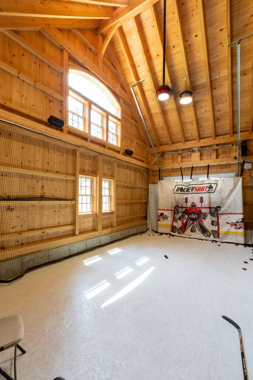 Hockey Practice • Partial Loft Provides Cathedral Ceilings