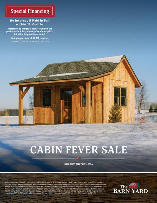 Cabin Fever Sale 2026
