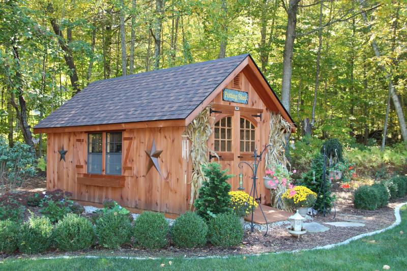 Victorian Cottage with Vertical Pine Siding