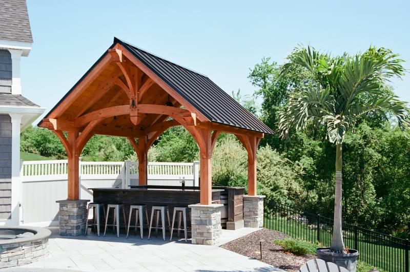 12' x 12' Teton Timber Frame Pavilion (Watertown CT)