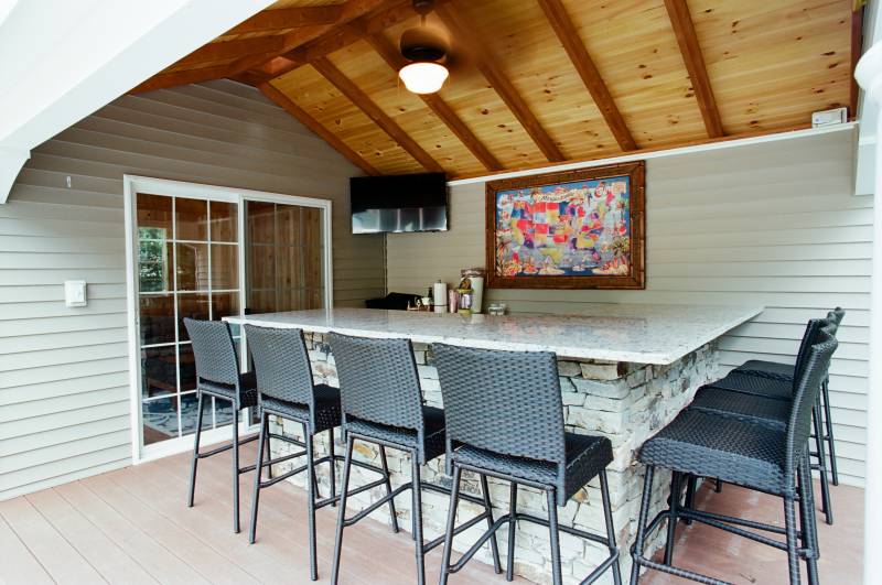 Bar with Granite Countertop