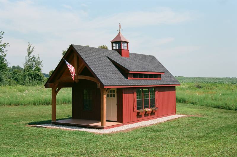 14' x 30' Grand Victorian Cape Garage (Somers CT)