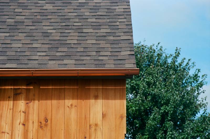 Copper Gutters on Carriage Barn