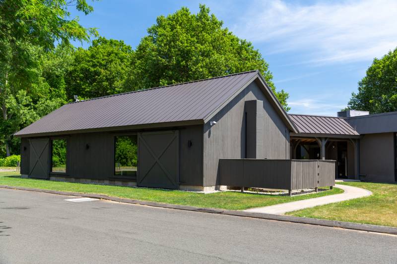 Conference Building with Standing Seam Metal Roof