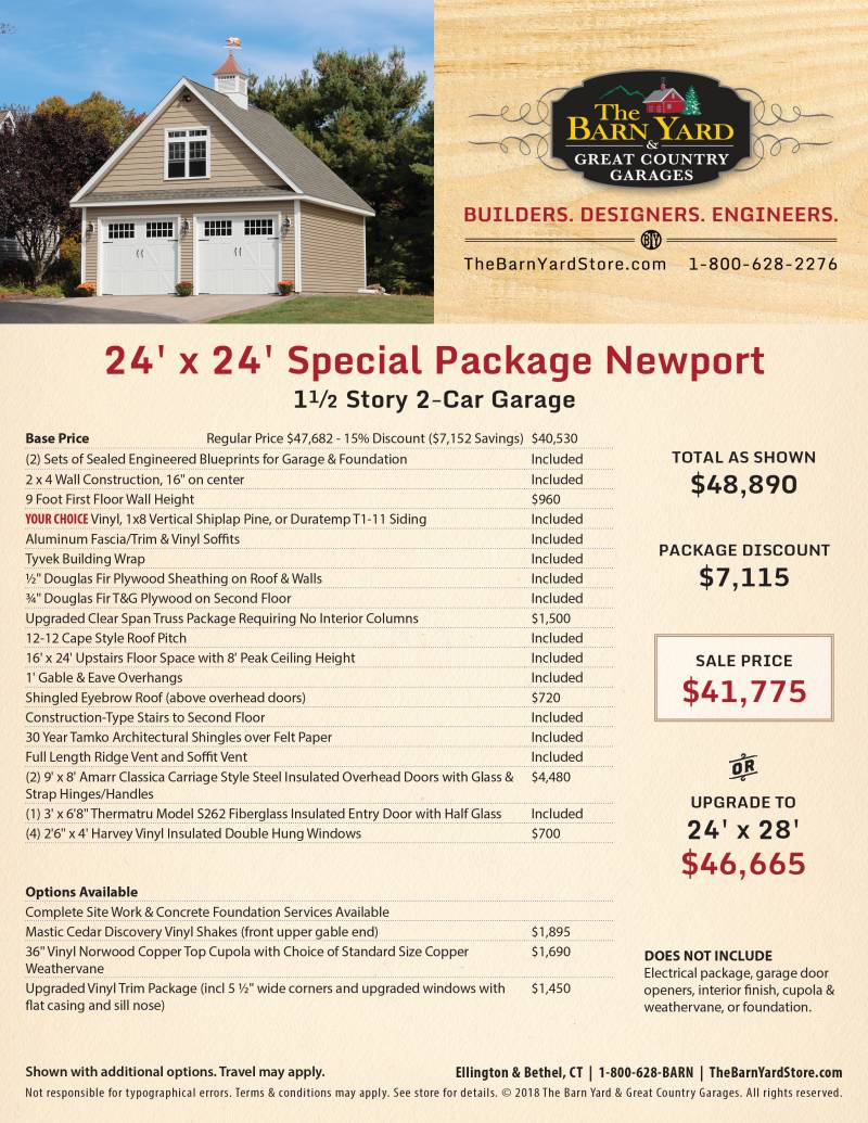 Custom Garage Special Packages