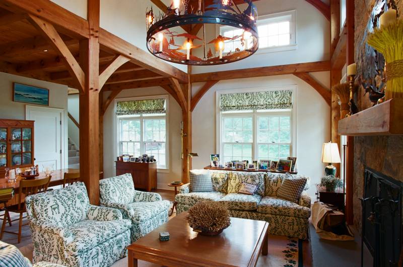 Timber Frame Living Room