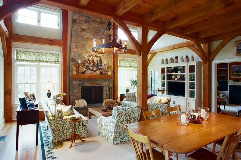 Timber Frame Living Room