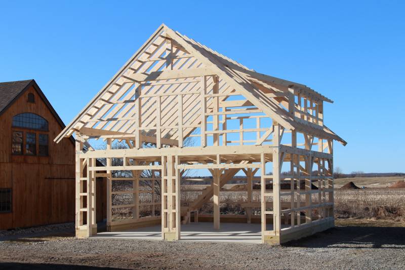 26' x 28' Carriage Barn Timber Frame (Ellington CT)