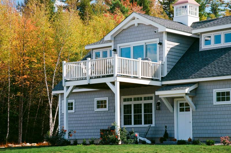 12' x 12' Deck with Trex Decking • 12' Gable Dormer