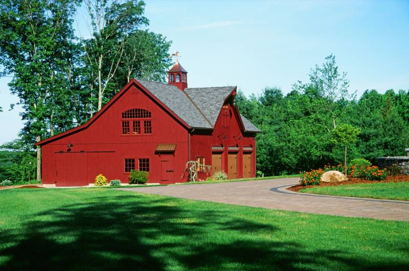 38' x 56' Hybrid Post & Beam 2-Story Carriage Barn Garage (Ellington CT)