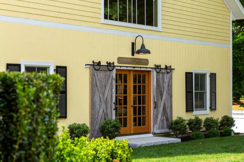 Side entrance to the family barn