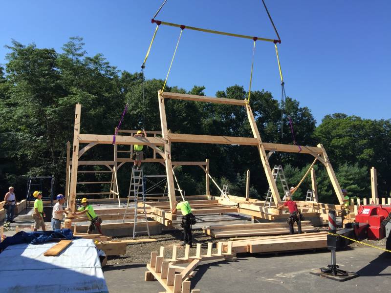 Post and Beam Barn Raising