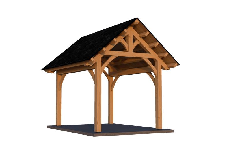 10' x 14' Bridger Timber Frame Pavilion Kit