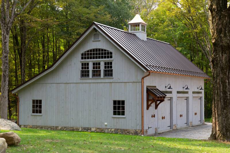 22' x 42' Carriage Barn with 10' Lean-To (Easton CT)