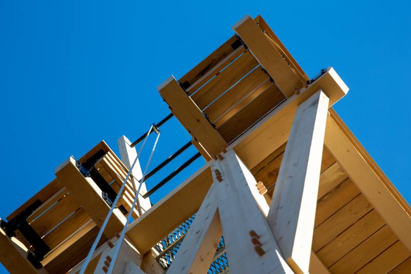 Looking Up at the Viewing Platform