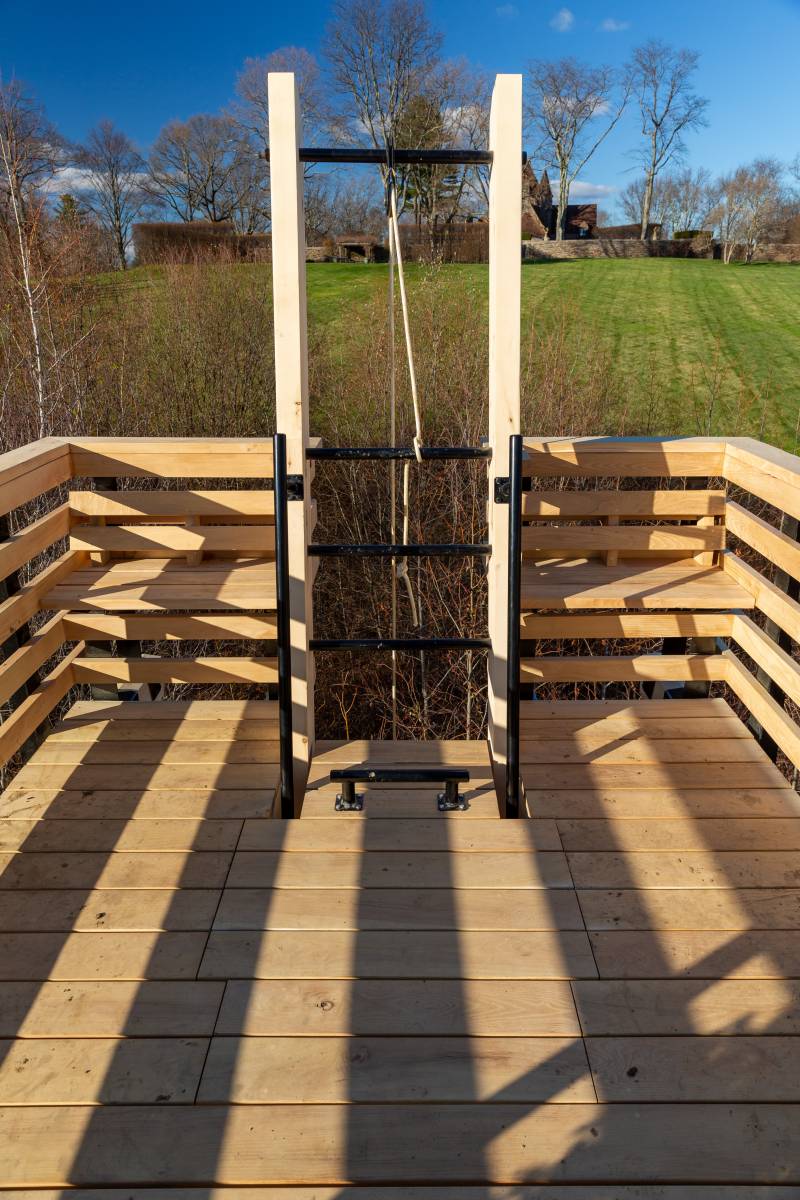 Ladder and Trap Door in the Viewing Platform