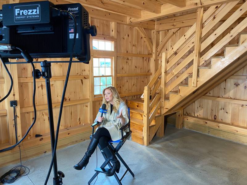 Lighting the Carriage Barn studio