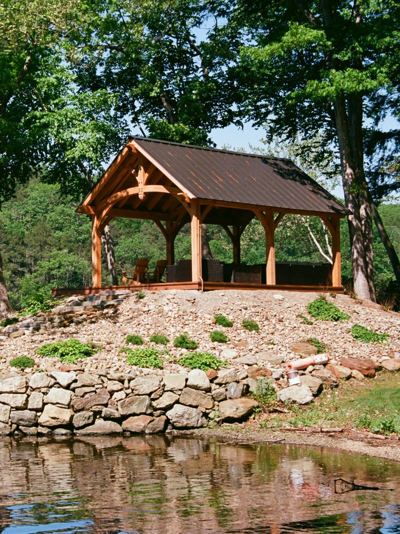 14' x 24' Teton Timber Frame Pavilion, Oxford, CT