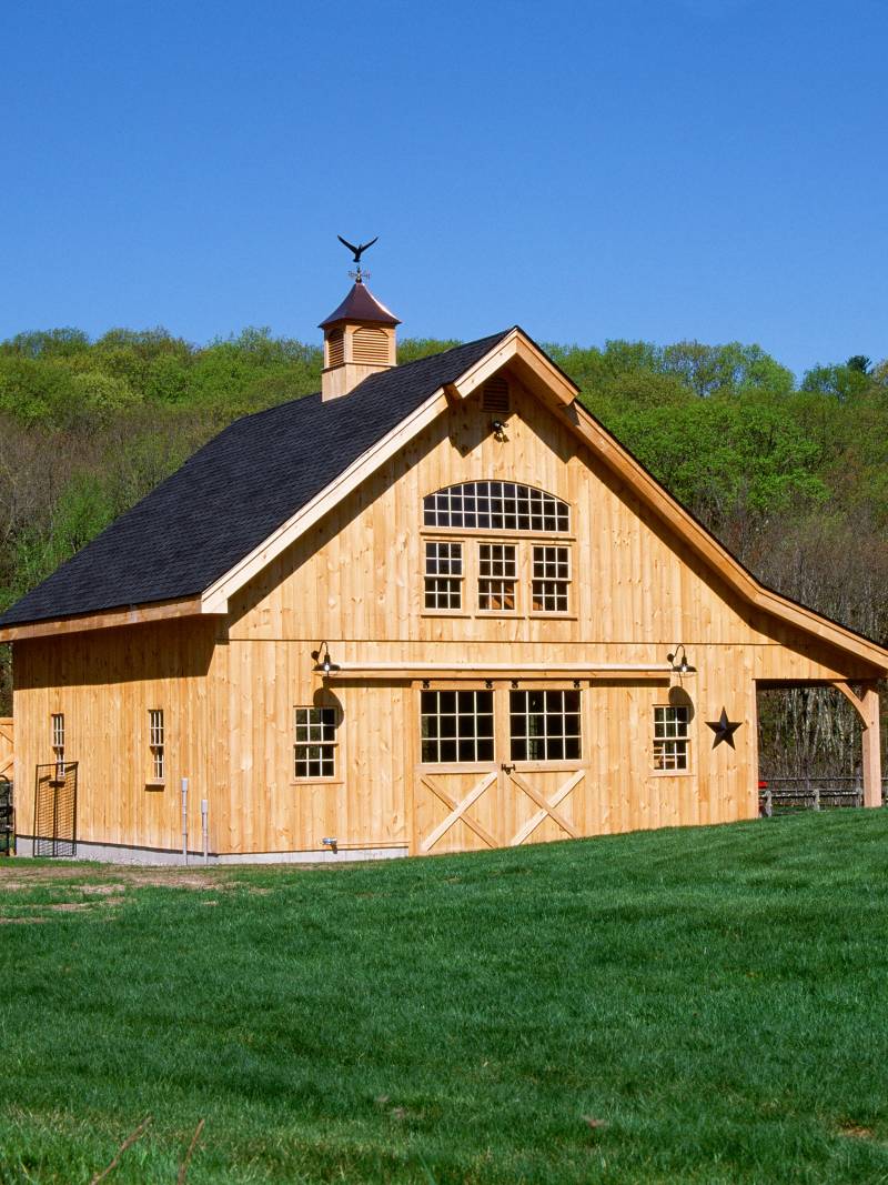 28' x 30' Belmont Saratoga Post & Beam Barn, North Grafton, MA