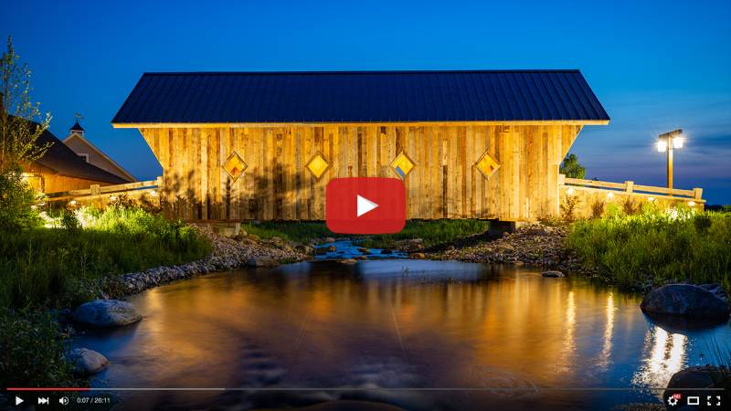 Building The Barn Yard Covered Bridge