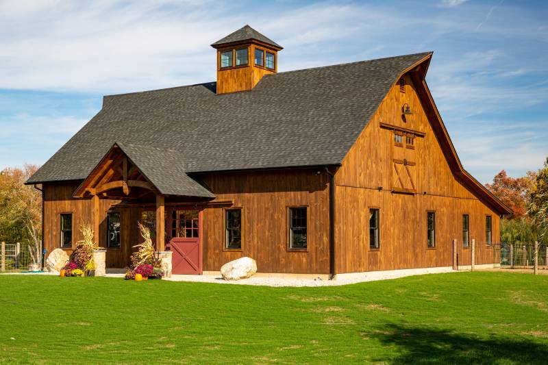 32' x 48' Plymouth Carriage Barn with 18' Open Lean-To, North Granby, CT