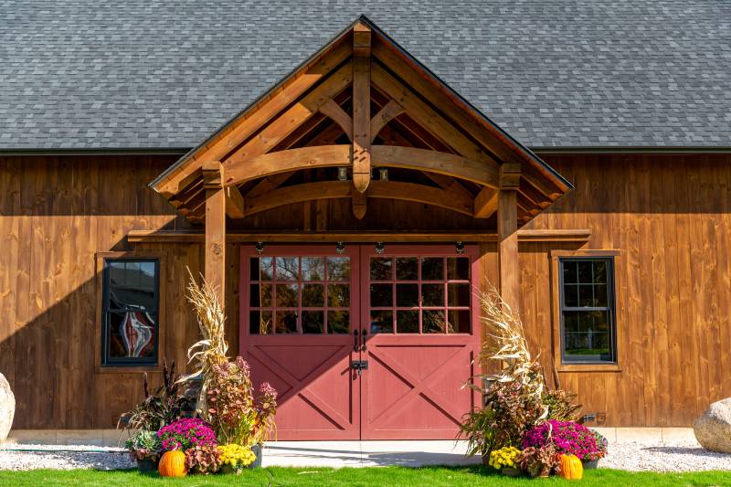 32' x 48' Plymouth Carriage Barn with 18' Open Lean-To, North Granby, CT