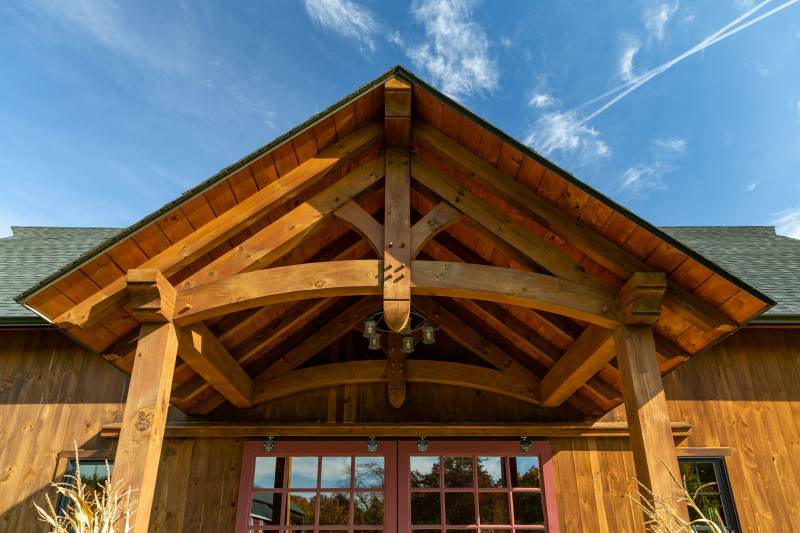 32' x 48' Plymouth Carriage Barn with 18' Open Lean-To, North Granby, CT