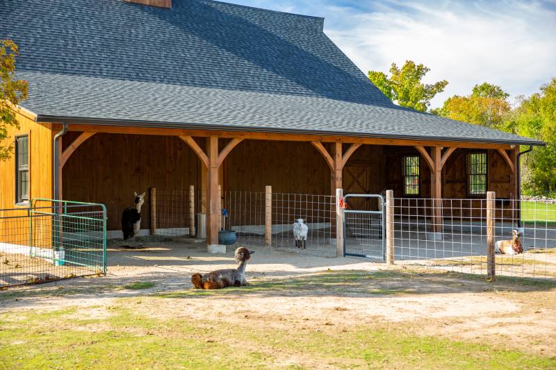 32' x 48' Plymouth Carriage Barn with 18' Open Lean-To, North Granby, CT