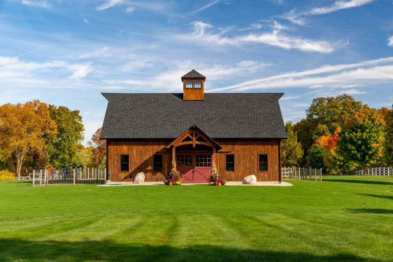 32' x 48' Plymouth Carriage Barn with 18' Open Lean-To, North Granby, CT