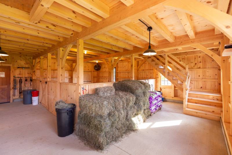 32' x 48' Plymouth Carriage Barn with 18' Open Lean-To, North Granby, CT