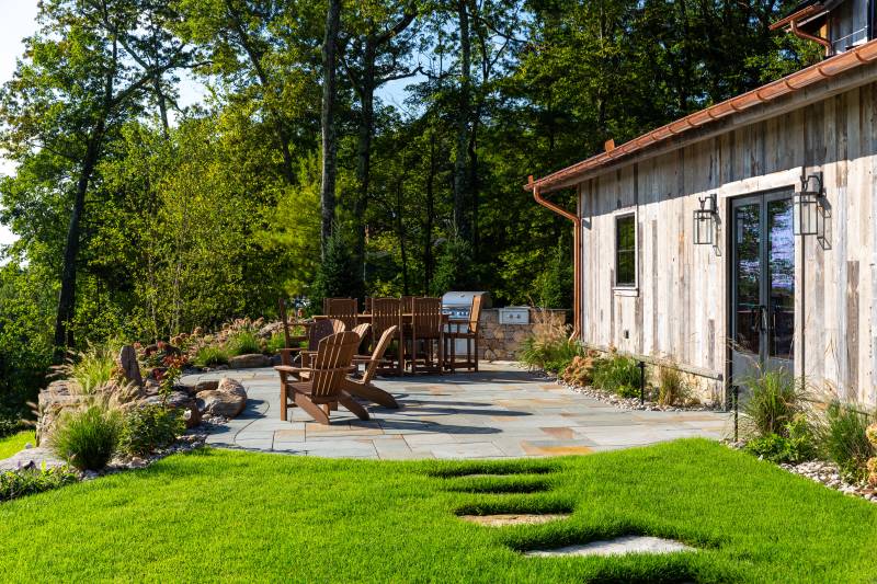 Half Round Copper Gutters • Outdoor Patio