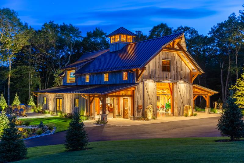 3,600 sq. ft. Custom Timber Frame Party Barn