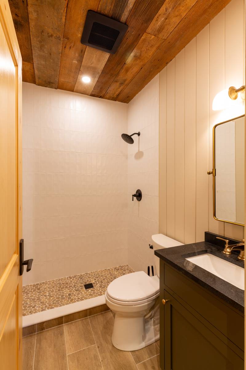 First Floor Bathroom Inside Enclosed Lean-to