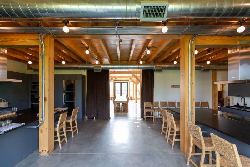 Two Kitchens • Looking Towards the Front of the Barn