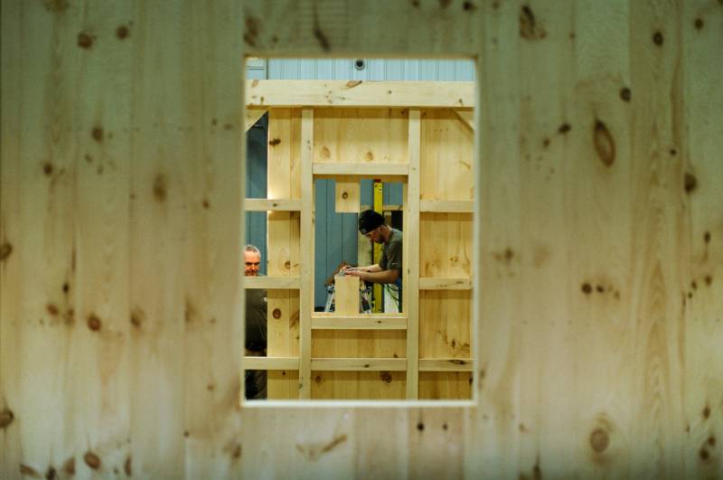 Looking Through One Window To The Other • Trapper's Cabin Frame