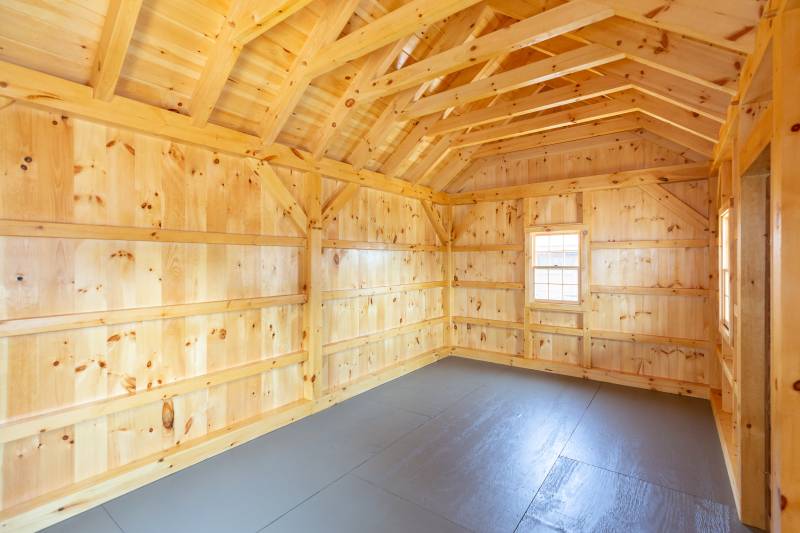 Pressure Treated Wood Floor, Painted