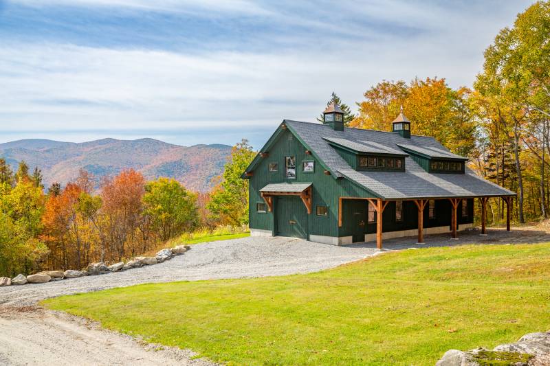 26' x 56' Plymouth Post & Beam Carriage Barn, Vermont