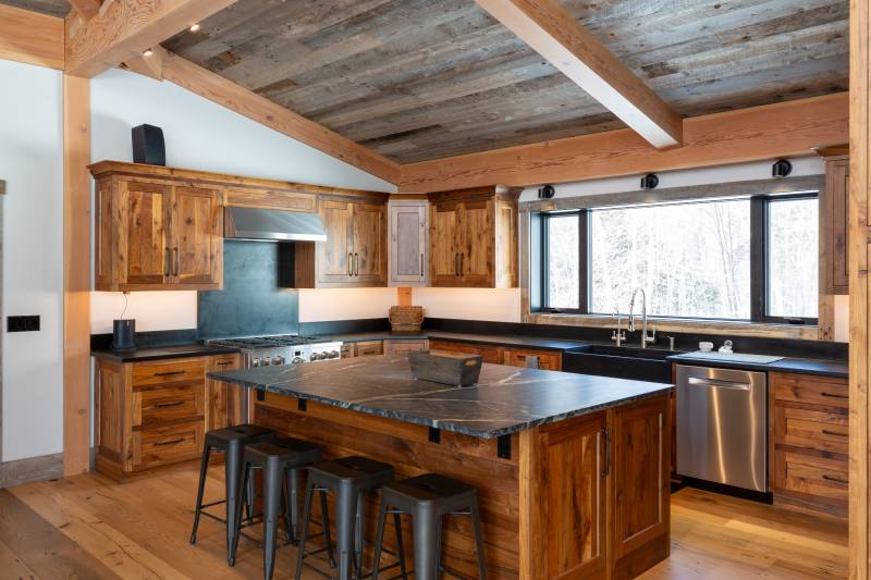 Black Walnut Cabinets • Center Island 