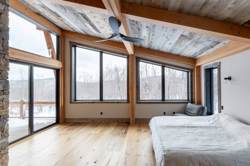 The Master Bedroom • Angled Ceiling • Mountain Modern