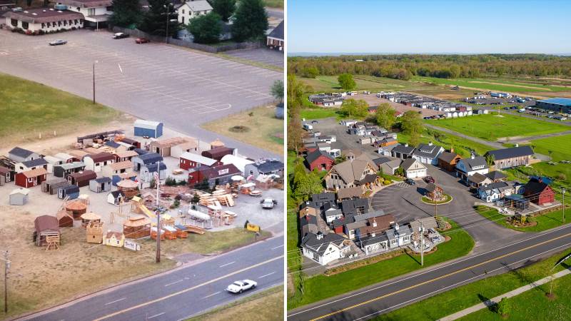 Then and Now - Windsor Locks, 1996, and Ellington, 2024