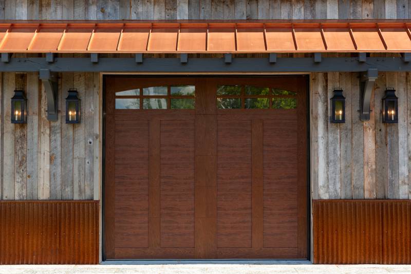 10' x 9' Clopay Canyon Ridge Overhead Doors • Rustic Exterior