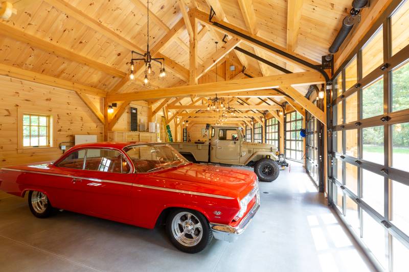 The Home of Several Classic Cars • Custom Barn Display Cars