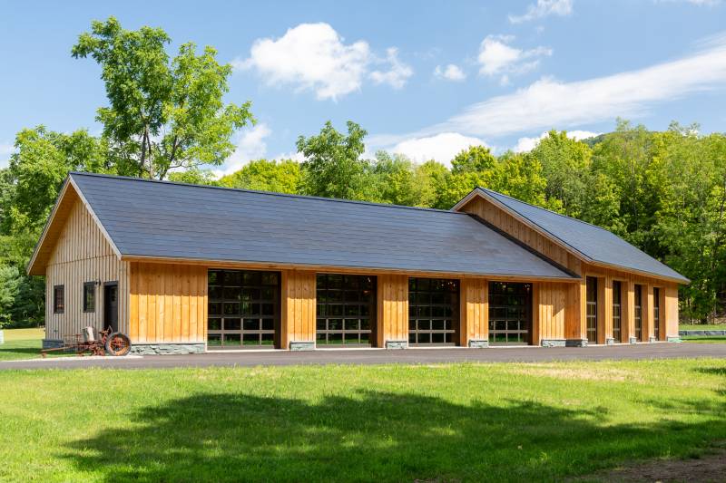 8-Car Timber Frame Barn, Vermont • Exterior